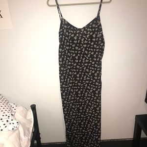 Floral Basic Strappy Maxi Dress